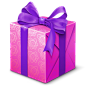 紫色的礼物盒图标 iconpng.com #Web# #UI# #素材#@北坤人素材