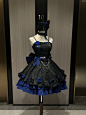蓬蓬裙➕蝴蝶结➕宝石蓝真的很有约会氛围感啊！（这是一版，二版黑红色已经在拍照啦 #lolita #穿搭 #氛围感