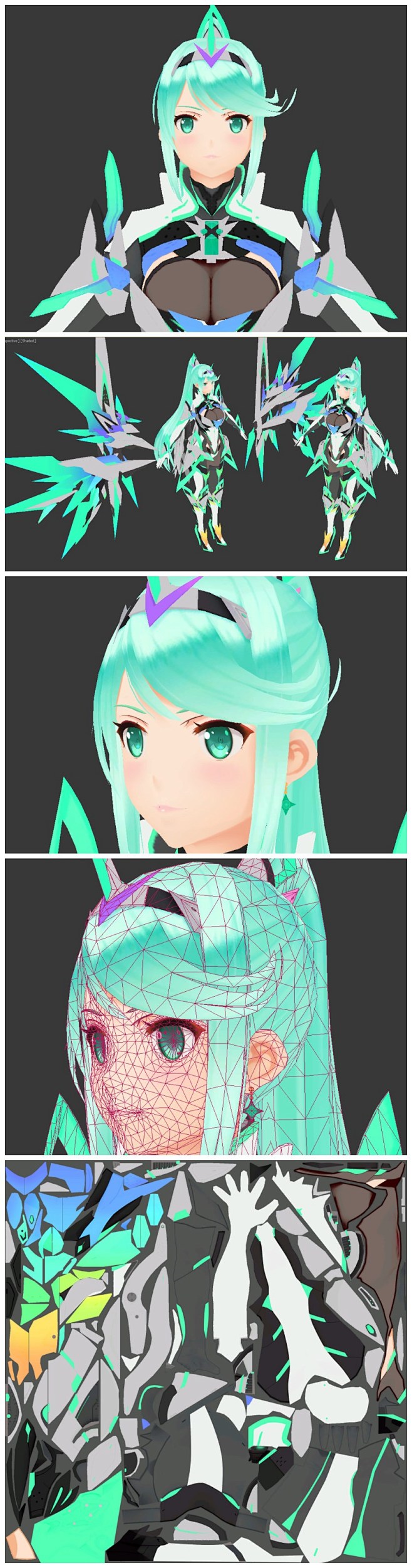 异度之刃2光天之圣杯圣罩翅膀宠物角色pneuma日韩人物角色3d模型时装