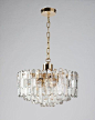 A Gilded Brass and Crystal Chandelier by the Austrian Maker Kalmar, Circa 1970 - from Remains Lighting: 