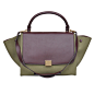 celine 2012正品 新款拼色时尚手提包 Trapeze 169542MDE-15KH