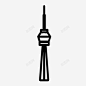 加拿大塔多伦多太空针图标 icon 标识 标志 UI图标 设计图片 免费下载 页面网页 平面电商 创意素材