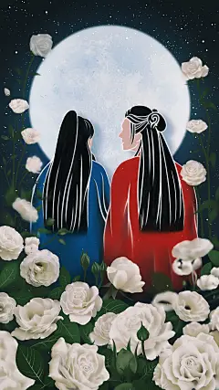 星月与白玫瑰