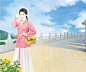 【菊】浅红淡白间深黄，簇簇新妆阵阵香。无限枝头好颜色，可怜开不为重阳。  