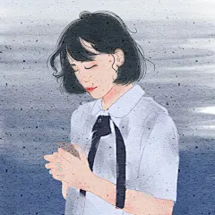 游轶 ‖ 文艺清新插画风 真人照片转手绘qq微信头像人物漫画设计-淘宝网