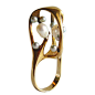 J. ARNOLD FREW Gold Pearl Cocktail Ring 1960s