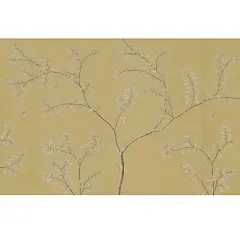 定制纯手工背景墙手绘真丝壁纸墙布欧式花鸟画墙纸王室手绘壁画-淘宝网