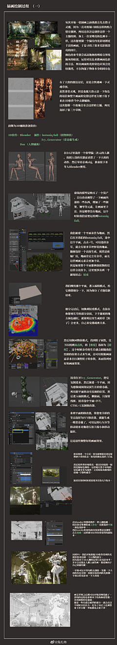 哈欠大王采集到CG绘画教程=思路过程