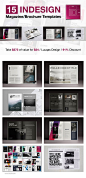 15套高品质的杂志&画册indesign模版套装下载
