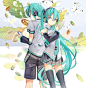 miku＆mikuo~（可放大） #初音# #二次元# #性转#