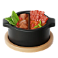 饺子 3D 图标