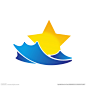 原创星星海浪logo