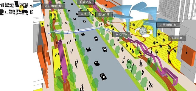 道路景观界面
