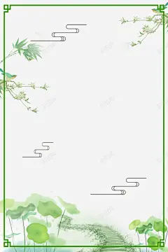 古风祥云树枝鸟荷叶 平面电商 创意素材