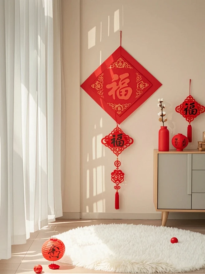 新年主题背景图（礼貌拿图） - 小红书
