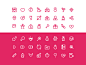 Valentine's Day icon set