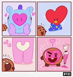 mr_span采集到LINE BT21 卡通素材 布朗熊 可妮兔 丘可 莎莉