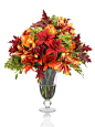 装饰物,花束,自然,影棚拍摄,高调效果_170003020_Large fall lily bouquet_创意图片_Getty Images China