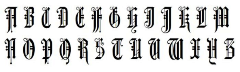 中二蓝(ฅ＊ω*ฅ)采集到哥特字体