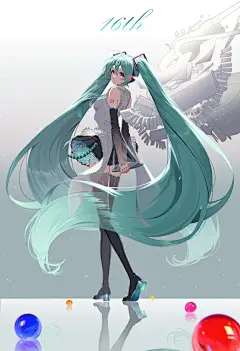 海浪双马尾初音 - 小红书