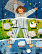 获得2019日本插画大奖的铜奖画作。像色彩缤纷的梦，风格独特有创意  

作者： @Fann帆_ ​​​​