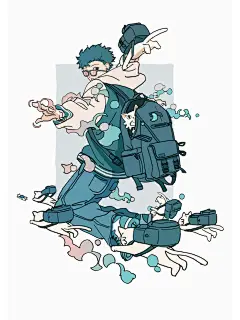 插画鉴赏NO.89｜清爽少年的爱猫日常 - 小红书