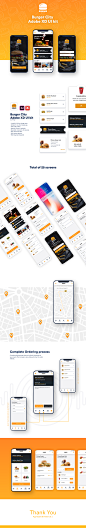 #美食APP模板#
橙色餐厅自助订餐外卖菜单订单追踪app ui源文件xd设计模板