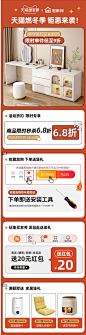 奶油风梳妆台斗柜一体意式极简网红现代简约卧室伸缩收纳柜化妆桌-tmall.com天猫