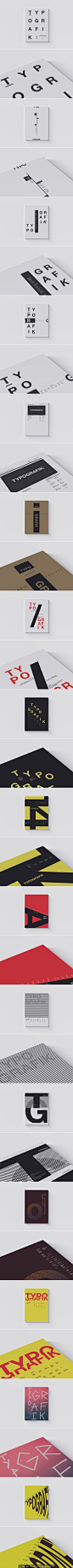 Typografik cover designs