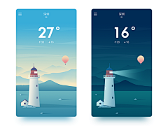 宇晨楦采集到UI  天气
