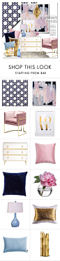 "Top Notch" by qrystal5to9 on Polyvore featuring interior, interiors, interior design, home, home decor, interior decorating, Graham & Brown, Worlds Away, Diane James and Universal Lighting and Decor: