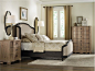 Hooker Furniture Corsica Shelter Bed Dark, King traditional-panel-beds