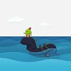 卡通大海高清素材 卡通海 海天一线 深海 蓝色大海 免抠png 设计图片 免费下载