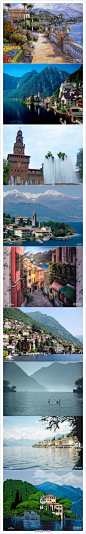 [] 淘最意大利网【科莫湖Lago Di Como】世界著名风景休闲度假胜地，是意大利著名风景区，位于阿尔卑斯山南麓的一个盆地中，总体呈Y字型，是一个狭长形湖泊。科莫湖以它的气候和繁茂的植被资源闻名，气候温暖、潮湿，这种气候促进了植物的繁茂生长。欧美社会的名流为拥有一栋科莫湖畔的别墅而感到骄傲。#意大利旅游#来自:新浪微博