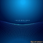 科技感素材AI 蓝色科技海报 科技背景  深蓝色背景 科技元素 波点元素 蓝色封面 蓝背景