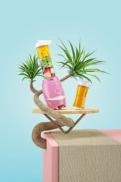 C4D 榨汁机&amp;养生壶详情设计