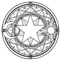 橡皮章素材︴魔卡少女樱︴百变小樱︴星星の魔法阵