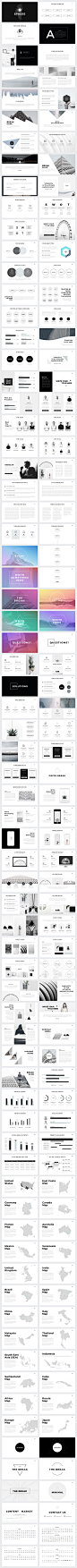 Sphere Minimal PowerPoint Template : Show your works professional and clean with this trending Minimal Powerpoint Template. SPHERE is a clean, simple and contemporary design, with cool brush photo layouts and creative slides to show your portfolio and you