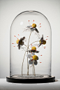 Mixed-Media Arrangements by Noreen Loh Hui Miun : Malaysian artist Noreen Loh Hui Miun combines real plants with artificial elements to create these intriguing imaginary plants for a series called "The Marriage".

"The fragile works begin w