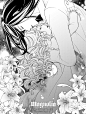 日韩#漫画#线稿#黑白稿#彩稿