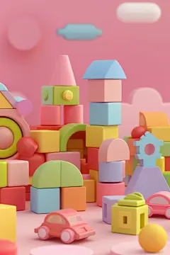 认知积木玩具模型