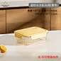 摩登主妇玻璃饭盒微波炉加热分隔便当盒带饭餐盒食品级密封保鲜盒-tmall.com天猫