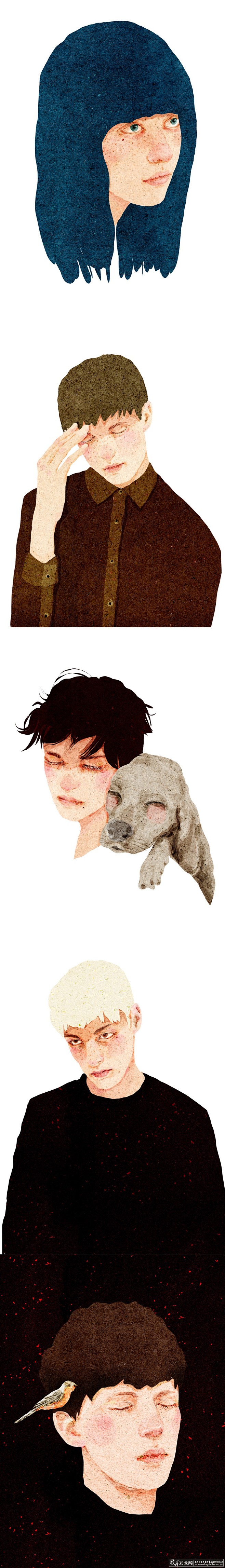 插画/手绘 创意人物绘画设计 个性人物插...