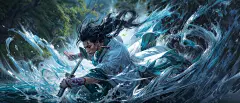 江湖仙侠之美！8幅 Midjourney 古风插画带你江湖走马！