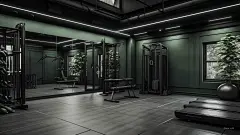 AI绘画_Prompts_ppace_Gym_medium_view_black_and_grey_green_tones_Photographedwi_27eb3d39-595a-46bd-b62e-97a8da253b8a_xpanx.com