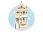 Hellooo Dribbble! This is my first shot! :)

I like to illustrate unique structures I visit while on vacation. Here's one of the renowned "painted ladies" from across Alamo Square in San Francisco. 

(Thank you, @Tareq Ismail, for the Dribbble i