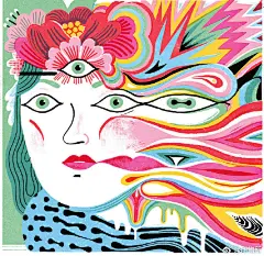 Irene Rinaldi，来自意大利罗马的插画设计师。她的作品受到上世纪50年代平面设计美学以及版画海报设计的影响，形成自己独特多彩的插画风格。 ​​​​