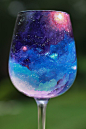 Hand Painted Wine Glass :) #galaxy #universe #cosmos https://www.etsy.com/listing/160945861/galaxy-hand-painted-wine-glass?ref=listing-shop-header-3