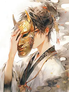 古风帅哥头像壁纸 面具之下还是面具