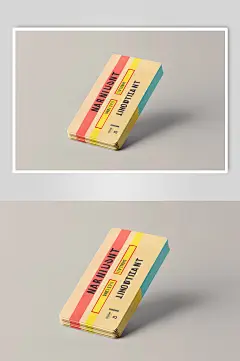 AI数字艺术代金券图片样机-众图网
